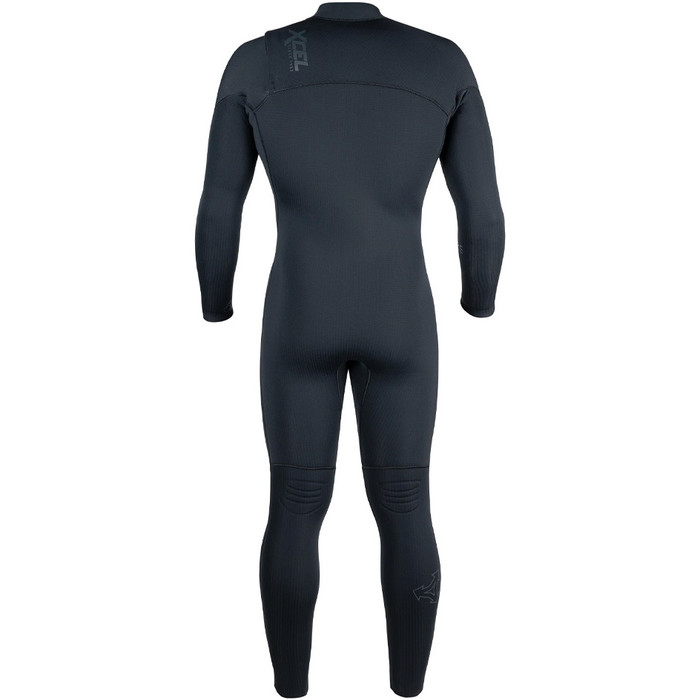 2024 Xcel Hombres Comp X 4/3mm Chest Zip Neopreno MN43C2C2 - Black